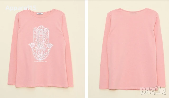 LC Waikiki розова блуза, 2XL, снимка 7 - Блузи с дълъг ръкав и пуловери - 44793988