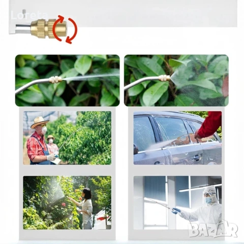 Електрическа градинска пръскачка с батерия 2200 Mah, налягане, 5L, снимка 7 - Градинска техника - 53309340