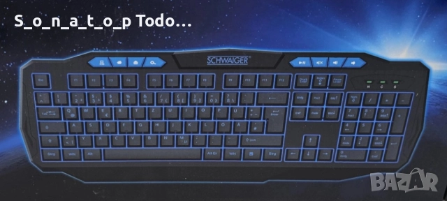 Гейминг клавиатура със синя подстветка GT200