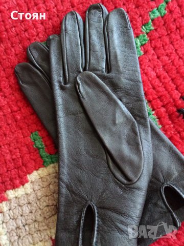 Дамски кожени ръкавици от естествена кожа, снимка 5 - Ръкавици - 39077514