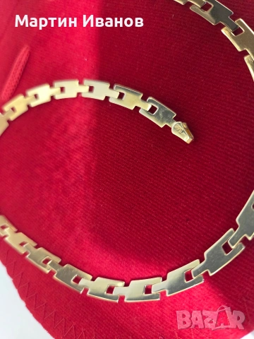 Златно колие преса, снимка 8 - Колиета, медальони, синджири - 53604622