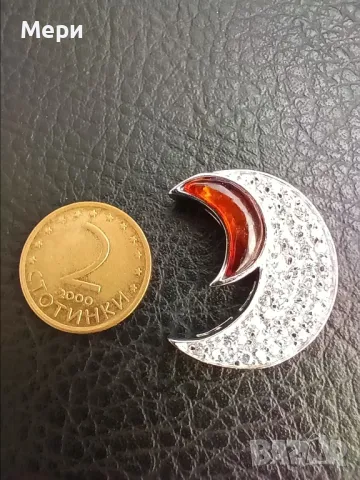 Красива сребърна висулка , снимка 2 - Колиета, медальони, синджири - 47371725