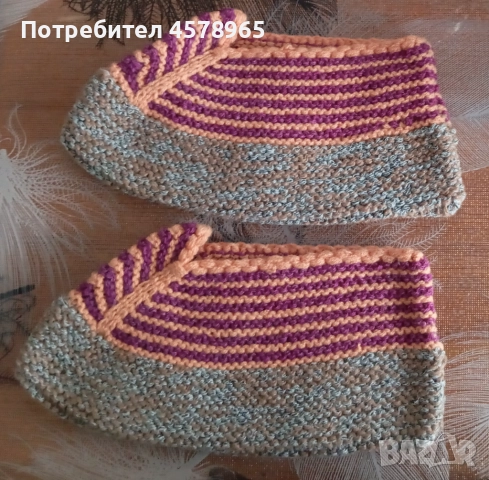 Продавам ръчно плетени терлици, снимка 4 - Други - 52071095