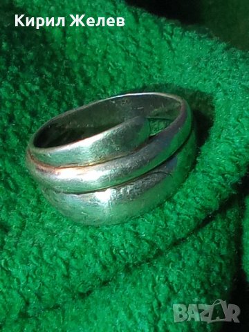 СТАР СТИЛЕН СРЕБЪРЕН ПРЪСТЕН СРЕБРО 925 РЪЧНА МАЙСТОРСКА РЕТРО АРТ ИЗРАБОТКА 36419, снимка 2 - Пръстени - 39460664