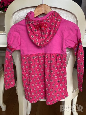 Детска Туника/Рокля за момиче с качулка за 4 години, снимка 2 - Детски Блузи и туники - 32464298