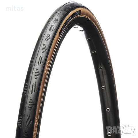 Велосипедна гума Nitro 2 (700x28C) (28x622) черна/бежов борд, снимка 2 - Части за велосипеди - 40975411
