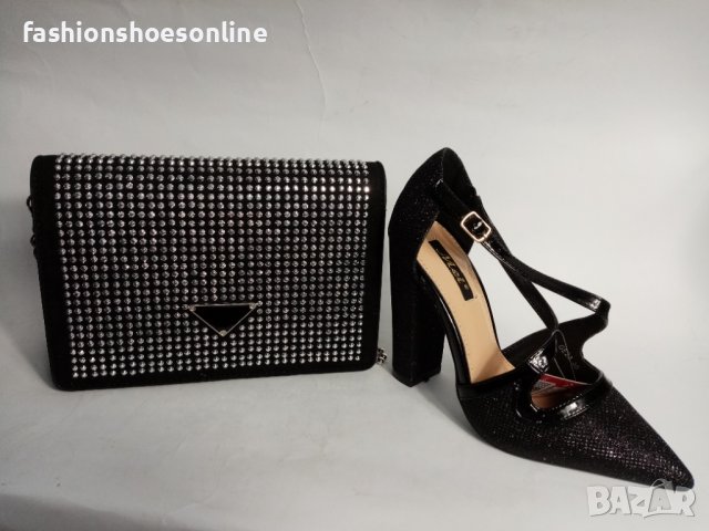 Дамски обувки MEI-23.комбинирани със страхорна чанта. , снимка 2 - Дамски обувки на ток - 40205186