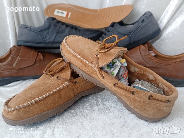 НОВИ мъжки топли зимни мокасини Clarks 45 - 46, 100% естествена кожа, снимка 10 - Мокасини - 43612963