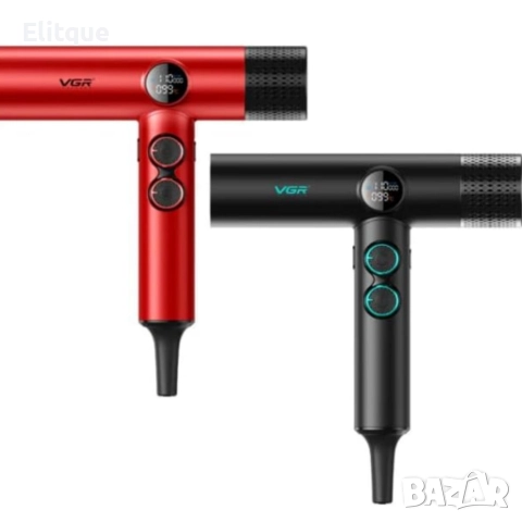 Професионален сешоар VGR с BLDC мотор 110 000 RPM – Йонна технология и дифузер, снимка 2 - Сешоари - 52739386