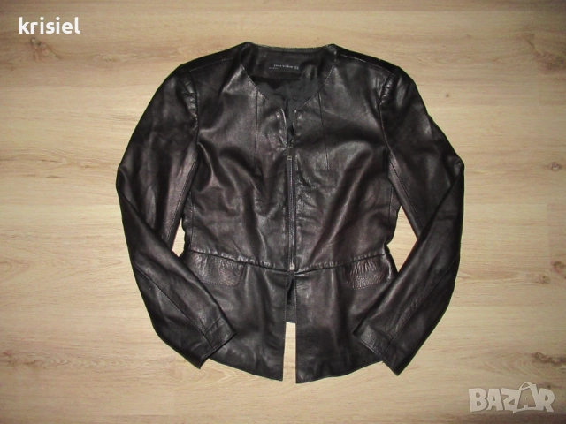 ZARA--ЕСТЕСТВЕНА КОЖА-СТРАХОТНО ЯКЕ--М номер, снимка 1