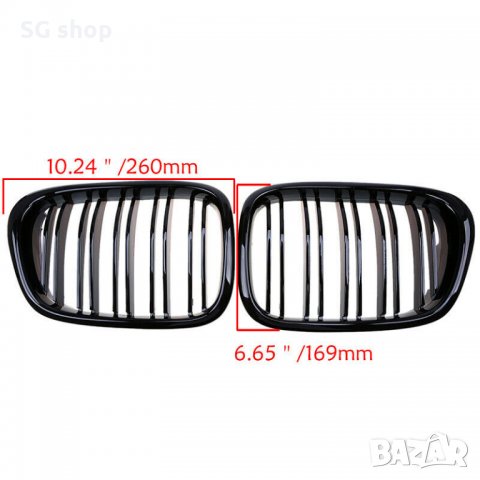 Бъбреци за БМВ Е39/BMW Е39 (1997-2003) черен гланц - Двойни М дизайн, снимка 5 - Аксесоари и консумативи - 35125478