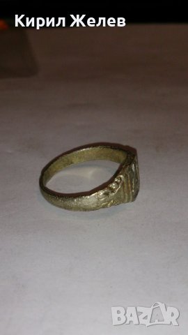 Стар пръстен уникат над стогодишен сачан с БУКВА Х - 59831, снимка 7 - Антикварни и старинни предмети - 28975021
