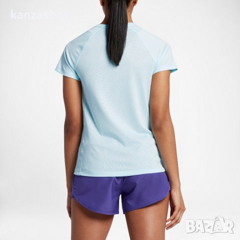 Nike Dry Miler Blue - страхотна дамска тениска, снимка 4 - Тениски - 32997326