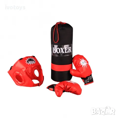 Детски боксов комплект с каска - Код 4777, снимка 1