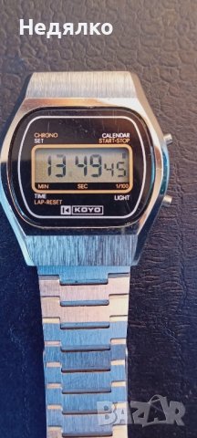 Винтидж кварцов,lcd часовник Koyo, снимка 3 - Антикварни и старинни предмети - 43490001