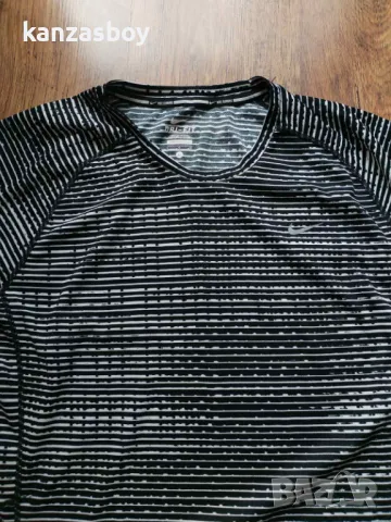 Nike Dry Miler Running Tee - страхотна мъжка тениска Л , снимка 3 - Тениски - 50196923