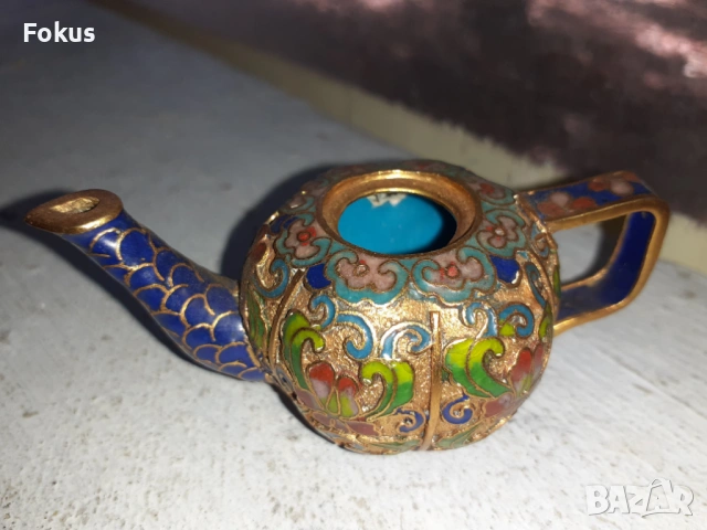 Малко чайниче Клоазоне cloisonne