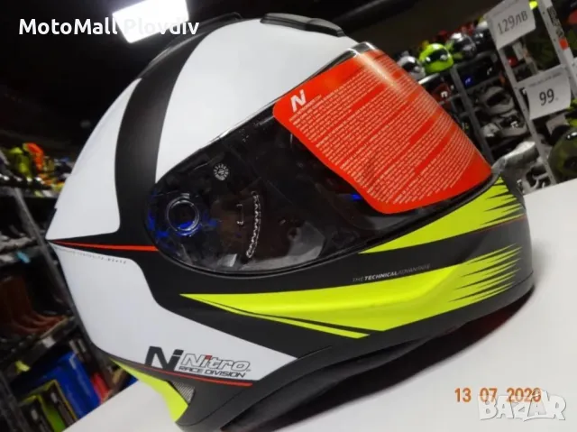 Каска nitro n3100 satin black gun нова мото каска шлем xs s m l xl xxl, снимка 6 - Аксесоари и консумативи - 49174673