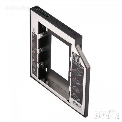 ANIMABG SSD/HDD 12.5mm Caddy адаптер за CD/DVD слот на лаптоп, снимка 5 - Други - 32265169