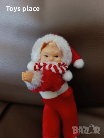 Ретро дядо Коледа за пръст, стара играчка Дядо Мраз, снимка 4 - Колекции - 52458898