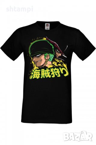 Мъжка тениска _One Piece Roronoa Zoro 02,Анимация,игра,Празник,Повод,