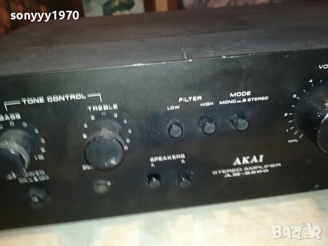 AKAI AM-2200 AMPLIFIER-MADE IN JAPAN 2901242036, снимка 8 - Ресийвъри, усилватели, смесителни пултове - 44026543