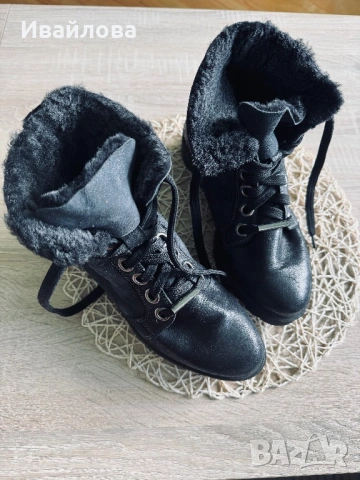 Черни дамски боти, снимка 2 - Дамски боти - 53401307