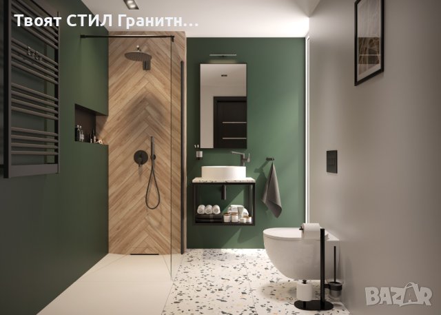 BQA_D20K Висок Титаниев стоящ смесител за мивка за Баня модел Arnika Nero L, снимка 4 - Смесители - 43821658