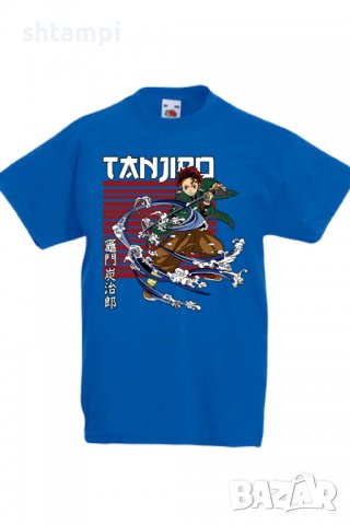 Детска тениска Demon Slayer Tanjiro Kamado 01,Анимация,игра,Празник,Повод, снимка 4 - Детски тениски и потници - 37946566