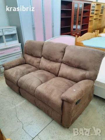 Диван  3-ка с Релакс Механизъм-внос от Германия!, снимка 2 - Дивани и мека мебел - 47374938