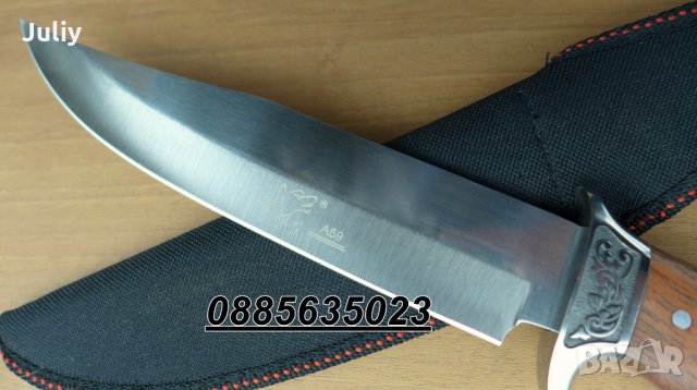 Ловен нож с фиксирано острие WOLF A59, снимка 9 - Ножове - 28642412