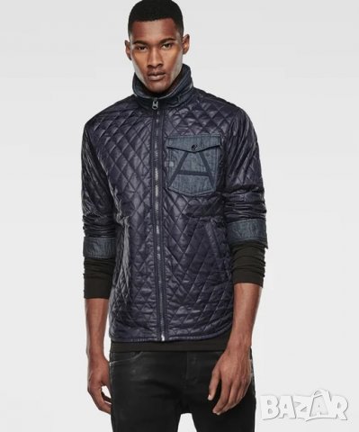 НОВО и Намалено G-star Raw A-Crotch Varsity Padded Overshirt Jacket L/S Мъжко Яке Размер М, снимка 2 - Якета - 35245381