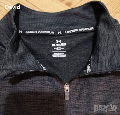 Оригинална мъжка горница Under Armour Half Zip, снимка 4 - Спортни дрехи, екипи - 49494337