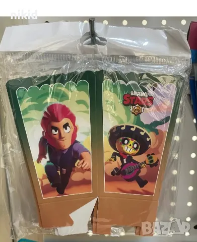 Брау Броу Старс Brawl Stars Бролстарс малка Парти кутия за дребни лакомства пуканки и др, снимка 2 - Други - 40549117