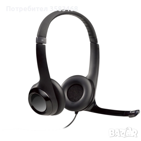 Слушалки LOGITECH H390 USB Black / Нови, снимка 3 - Слушалки и портативни колонки - 52594035
