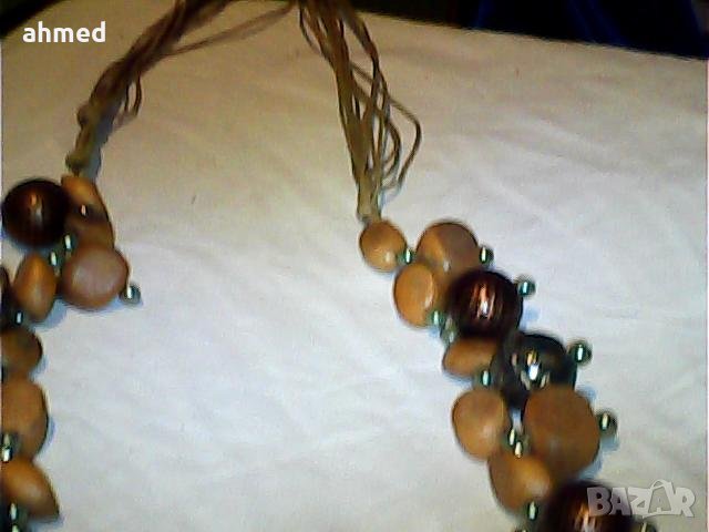 красиво  старо колие оет естествени перли е дерво, снимка 4 - Колиета, медальони, синджири - 38208355