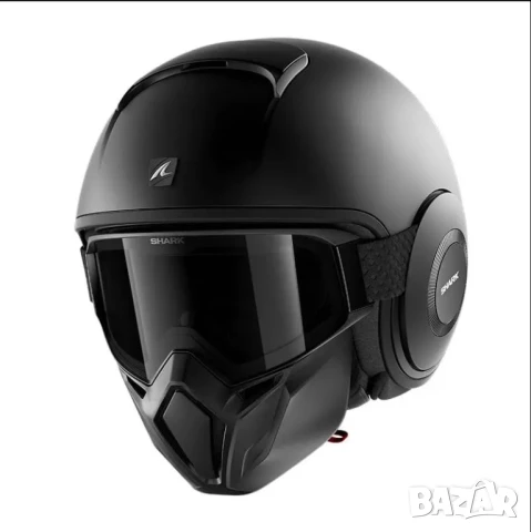 Каска SHARK STREET-DRAK BLANK BLACK, снимка 8 - Аксесоари и консумативи - 50846955