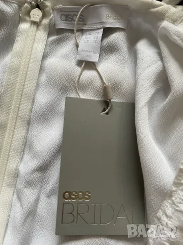 ASOS Булчинска рокля, 42 EU L, снимка 10 - Сватбени рокли - 49535606