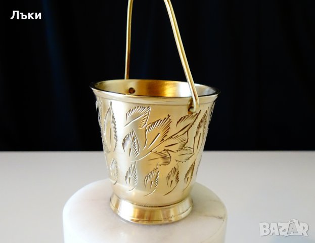 Бронзова чаша за ракия,котле,гравирана. , снимка 6 - Антикварни и старинни предмети - 28237102