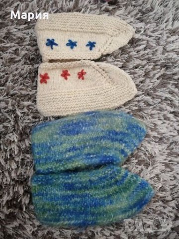 Нови дамски топли терлички ръчно плетиво от мохер и вълна