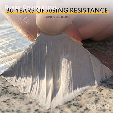 Хидроизолационна Битумна лента с алуминиево фолио 5 метра на 10см., снимка 5 - Други - 42989904