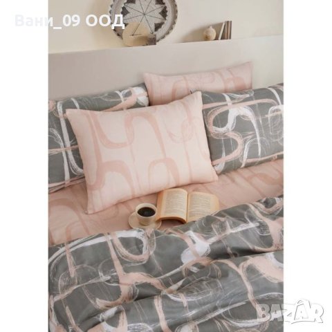 Спален комплект в сиво и розово от 5 части