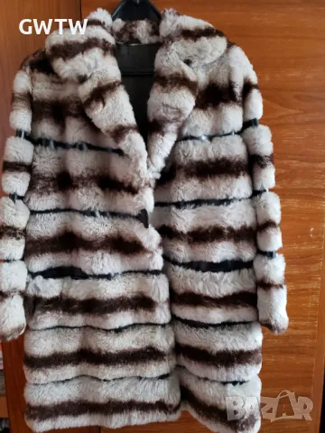 Чинчила - палто от естествен косъм, снимка 2 - Палта, манта - 48460753