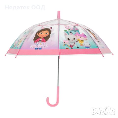  Детски чадър, Gabby's DollHouse , 64см, снимка 2 - Чадъри - 43845024