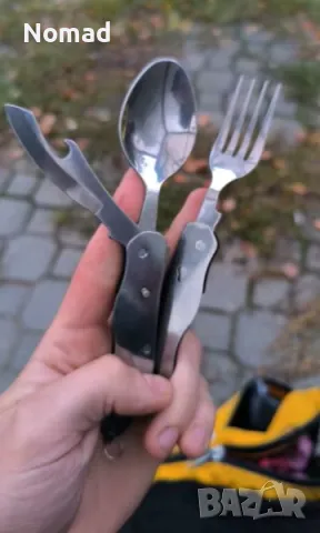 ПРОМО - Сгъваем комплект прибори за къмпинг | 4 в 1, снимка 6 - Екипировка - 49056342