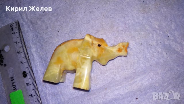КРАСИВО СЛОНЧЕ от МРАМОРЕН ОНИКС АРТ СТАТУЕТКА ФИГУРКА РЪЧНА МАЙСТОРСКА ИЗРАБОТКА 33996, снимка 9 - Статуетки - 38927490
