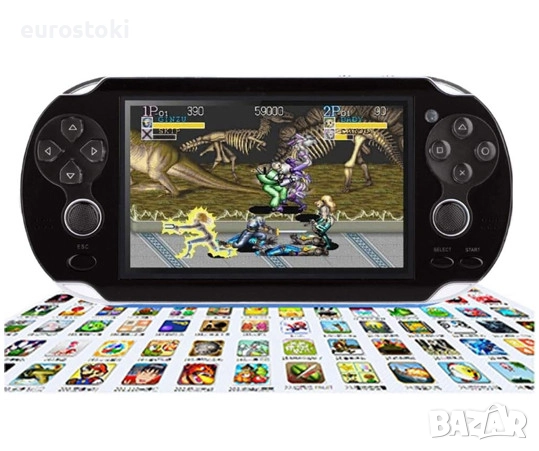 Преносима игрова конзола Gmuret, 4.3-инчов HD екран, ретро конзола за игри, 8 GB, вградени 3000 клас, снимка 7 - Други игри и конзоли - 51672750