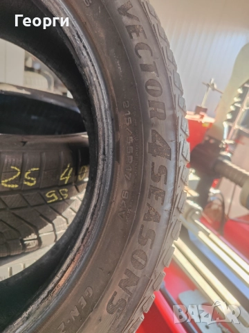 2бр.всесезонни гуми 215/55/17 Goodyear, снимка 3 - Гуми и джанти - 52414876