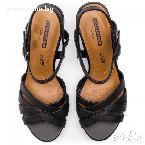 ПРОМО 🍊 CLARKS № 38 & 39 🍊 Дамски сандали в черно от ест. кожа нови с кутия, снимка 7 - Сандали - 26557222