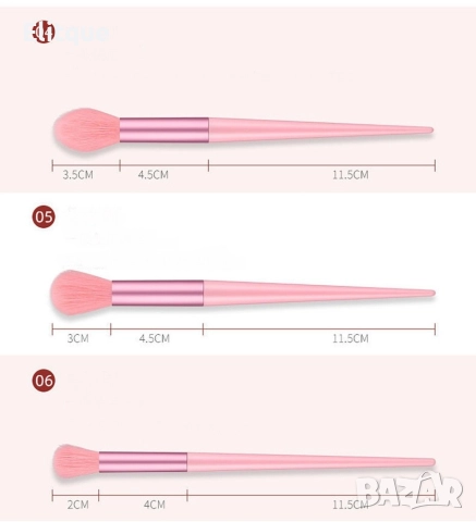 Комплекти с четки за нанасяне на грим от 13 части, снимка 7 - Други - 52795251